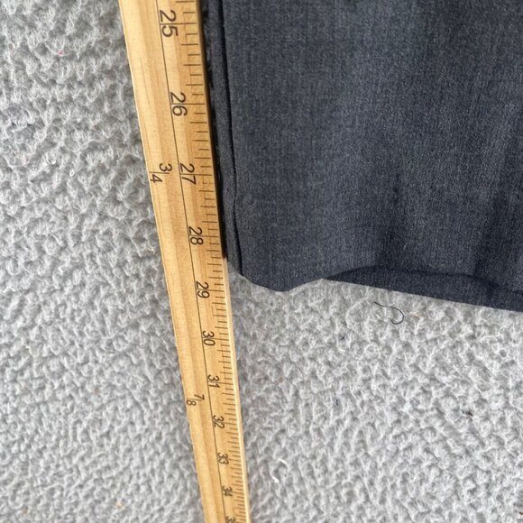 Chicos Pants Womens 2 US 12 Short Gray Stretch Straight Leg Office Career Work - Picture 10 of 13